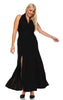 Plus Size Sleeveless Magic Transformer Maxi Dress Black