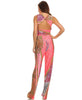 Jumpsuit Romper Paisley Coral