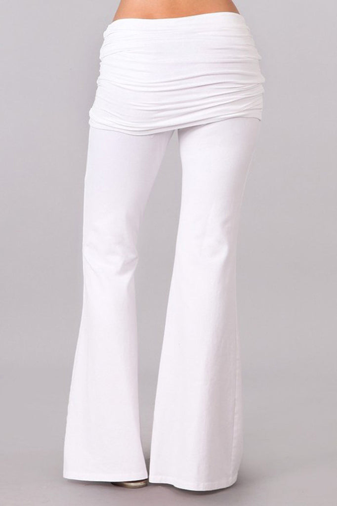 Vintage Victoria's Secret FOLD OVER waistband FLARE leg yoga pants
