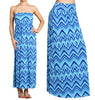 Maxi Skirt Convertible Dress Blue Tribal