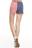 American Flag Shorts Red White Blue
