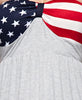 American Flag Dress Strapless Elegant American Flag Bust Gray