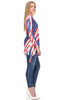Patriotic Shirt Long Sleeve Liberty Red White Blue
