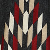 Long Aztec Cardigan Tribal Sweater Border Diamond Charcoal