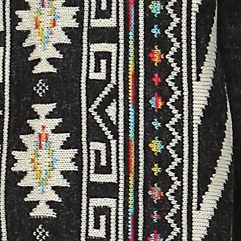 Aztec Cardigan Tribal Sweater Indian Leopard Charcoal