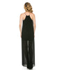 Luxurious Sheer Open Side Split Mini Dress Slimming Black