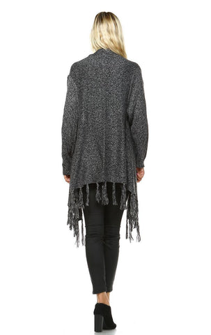 Cowl Aztec Cardigan Tribal Sweater Ponchos Gray Charcoal