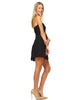 Strapless Jewel Chest with Drape Skirt Black PLUS