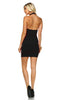 Club Dresses Bodycon with Cowl Neck and Open Back Black