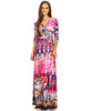 Maxi Dress with Sleeves Jlos Pink Two