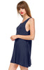 Strappy Back Dress Sleeveless and 3/4 Sleeve Navy Blue