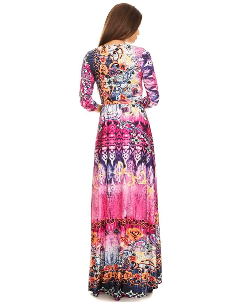 Maxi Dress with Sleeves Jlos Pink Two